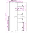 vidaXL Vysoká skrinka biela 80x35x180 cm kompozitné drevo