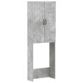 vidaXL Toaletná skriňa HOORN Betónovo sivá 66 x 25,5 x 190 cm