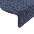 vidaXL Schodové rohože, samolepiace, 30 ks, 65x21x4 cm, modré, polkruhové, veľké