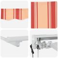 vidaXL Rám markízy Viacfarebný 250 x 200 cm Polyester s PU povrchom