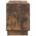 vidaXL TV skrinka 102 x 34,5 x 47 cm Dymový dub Kompozitné drevo