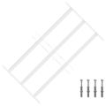 vidaXL Zabezpečovacia mriežka na okná s 3 priečkami 43-74 cm