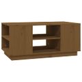 vidaXL Konferenčný stolík medovo-hnedý 90x49x40,5 cm borovicový masív