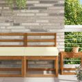 vidaXL Vankúš na vonkajšiu pohovku Polyester Krémová 60 x 60 cm