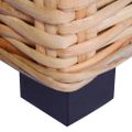 vidaXL Konferenčný stolík 45x45x30 cm prírodný ratan