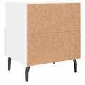 vidaXL Nočné stolíky 2 ks biele 40x35x47,5 cm kompozitné drevo