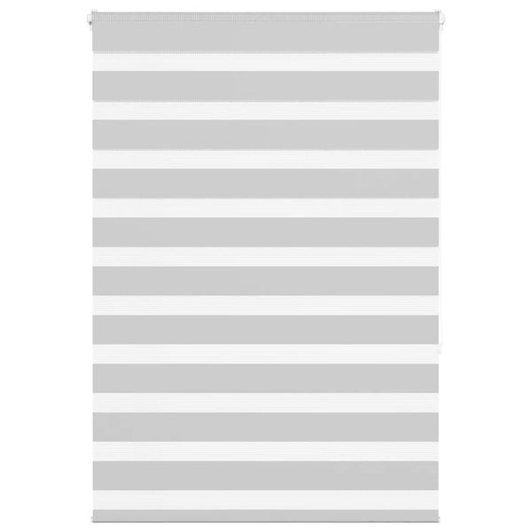 vidaXL Zebra roleta svetlosivá 95x150cm šírka látky 90,9 cm polyester