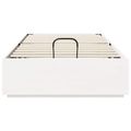 vidaXL Posteľový rám s úložným priestorom Biela 80 x 200 cm
