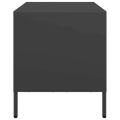 vidaXL TV skrinka čierna 68x39x43,5 cm oceľ valcovaná za studena