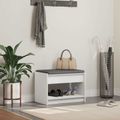 vidaXL Predsieňová lavica Biely 63 x 38 x 45 cm