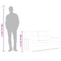 vidaXL 2-miestna pohovka vínovo-červená 120 cm látka