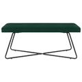 vidaXL lavička Tmavozelená 110 x 40 x 45 cm Zamat