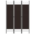 vidaXL Paraván s 3 panelmi, hnedý 120x180 cm