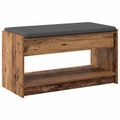 vidaXL Predsieňová lavica Staré drevo 83 x 38 x 45 cm