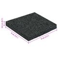 vidaXL Pad z gumových granúl na dvor Čierny 9 x 9 x 0,8 cm Guma