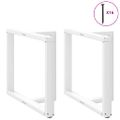 vidaXL Nohy k jedálenskému stolu v tvare T, 2 ks, biele, 100x35x(72-73) cm, oceľové