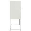 vidaXL Highboard White 68x39x107 cm Oceľ