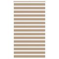 vidaXL Zebrová roleta pieskovo hnedá 120x230 cm šírka látky 115,9 cm polyester
