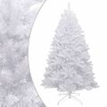 vidaXL Úzky zasnežený umelý vianočný polovičný stromček 120 cm
