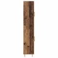 vidaXL Highboard Staré drevo 69,5 x 34 x 180 cm Kompozitné drevo