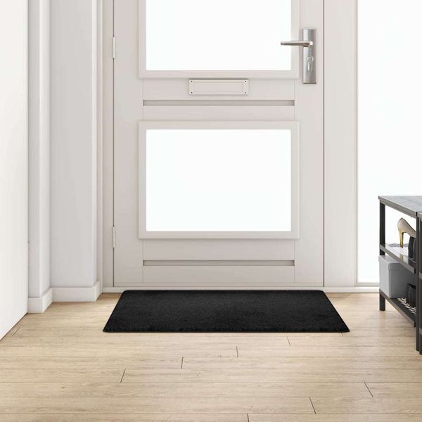 vidaXL Behúň koberec Čierna 100 x 100 cm 100% Polypropylén Tuft