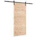 vidaXL Posuvné dvere Prírodná 80 x 208 cm Borovicový masív