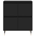 vidaXL Komoda čierna 60x35x70 cm spracované drevo