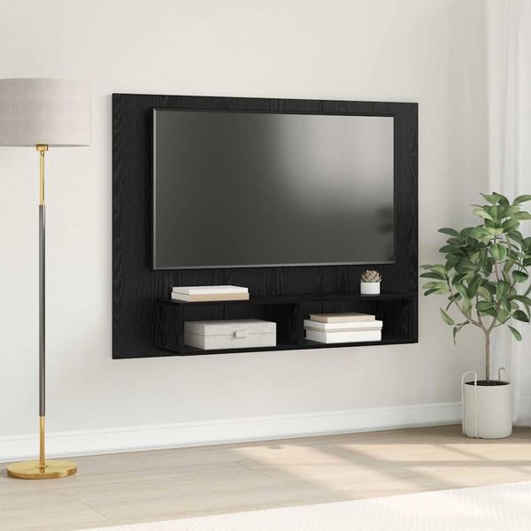 vidaXL Zostava TV skriniek Nástenný Čierny dub 120 x 23,5 x 90 cm