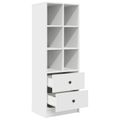 vidaXL Highboard Biela 45,5 x 34 x 127 cm