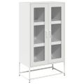 vidaXL Highboard White 68x39x123 cm Oceľ