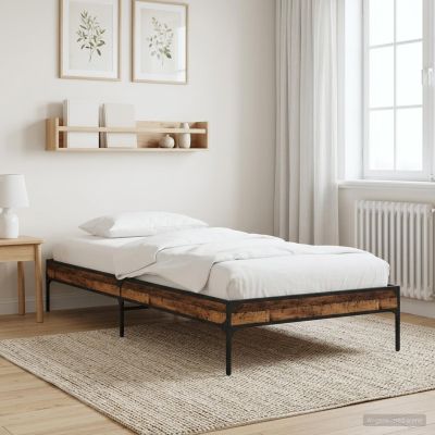 vidaXL Rám postele Staré drevo 80 x 200 cm Kompozitné drevo