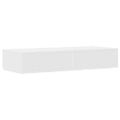 vidaXL Zásuvky pod posteľ Biela 100 x 36,5 x 16,5 cm Kompozitné drevo