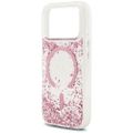 Puzdro Guess Resin Bottom Glitter MagSafe pre iPhone 17 Pro ružové