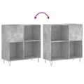 vidaXL Skrinka na platne betónovosivá 84,5x38x48 cm kompozitné drevo