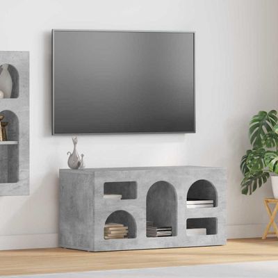 vidaXL TV skrinka ELST 80 x 35 x 40 cm Betónová šedá Kompozitné drevo