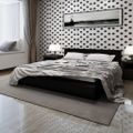 vidaXL Posteľ s matracom, pamäťová pena, čierna, umelá koža 180x200 cm