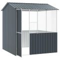 vidaXL Klietka pre vtákov Antracit 215 x 209 x 230 cm Pozinkovaná oceľ