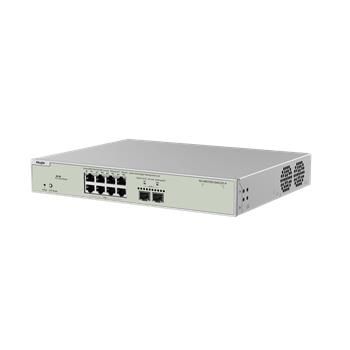 Reyee RG-NBS3300-8MG2XS-P, 8-Port Multi-Gigabit Layer 2 Managed Switch with 8 x PoE+ Ports, and 2 x SFP+ Uplink Ports