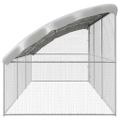 vidaXL Klietka pre sliepky 3 ks Strieborná 600 x 200 x 200 cm
