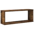 vidaXL Kockové police 4 ks dymový dub 60x15x23 cm spracované drevo