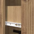 vidaXL Zásuvkový kabinet 33 x 34,5 x 90 cm Kompozitné drevo