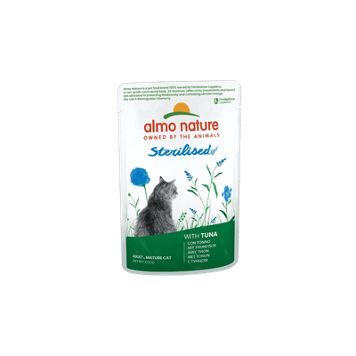 Almo Nature HOLISTIC Sterilized Cat - TUNA kapsička pre sterilizované mačky - tuniak, 70 g