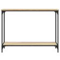 vidaXL Konzolový stolík dub sonoma 101x30,5x75 cm kompozitné drevo