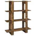 vidaXL Knižnica/deliaca stena tmavý dub 100x30x123,5 cm
