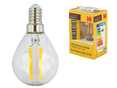 LTC LED KODAK FILAMENT žiarovka E14 4W 470lm G45 LTC LED KODAK FILAMENT žiarovka E14 4W 470lm G45