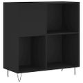vidaXL Skrinka na platne čierna 84,5x38x89 cm kompozitné drevo