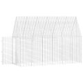 vidaXL Klietka pre králiky Strieborná 300 x 100 x 210 cm