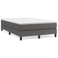 vidaXL Posteľný rám s boxspringom sivý 120x200 cm umelá koža