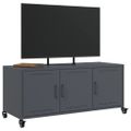vidaXL TV skrinka antracit 100,5x39x43,5 cm oceľ