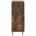 vidaXL Servírovacia skriňa Dymový dub 66 x 34,5 x 90 cm